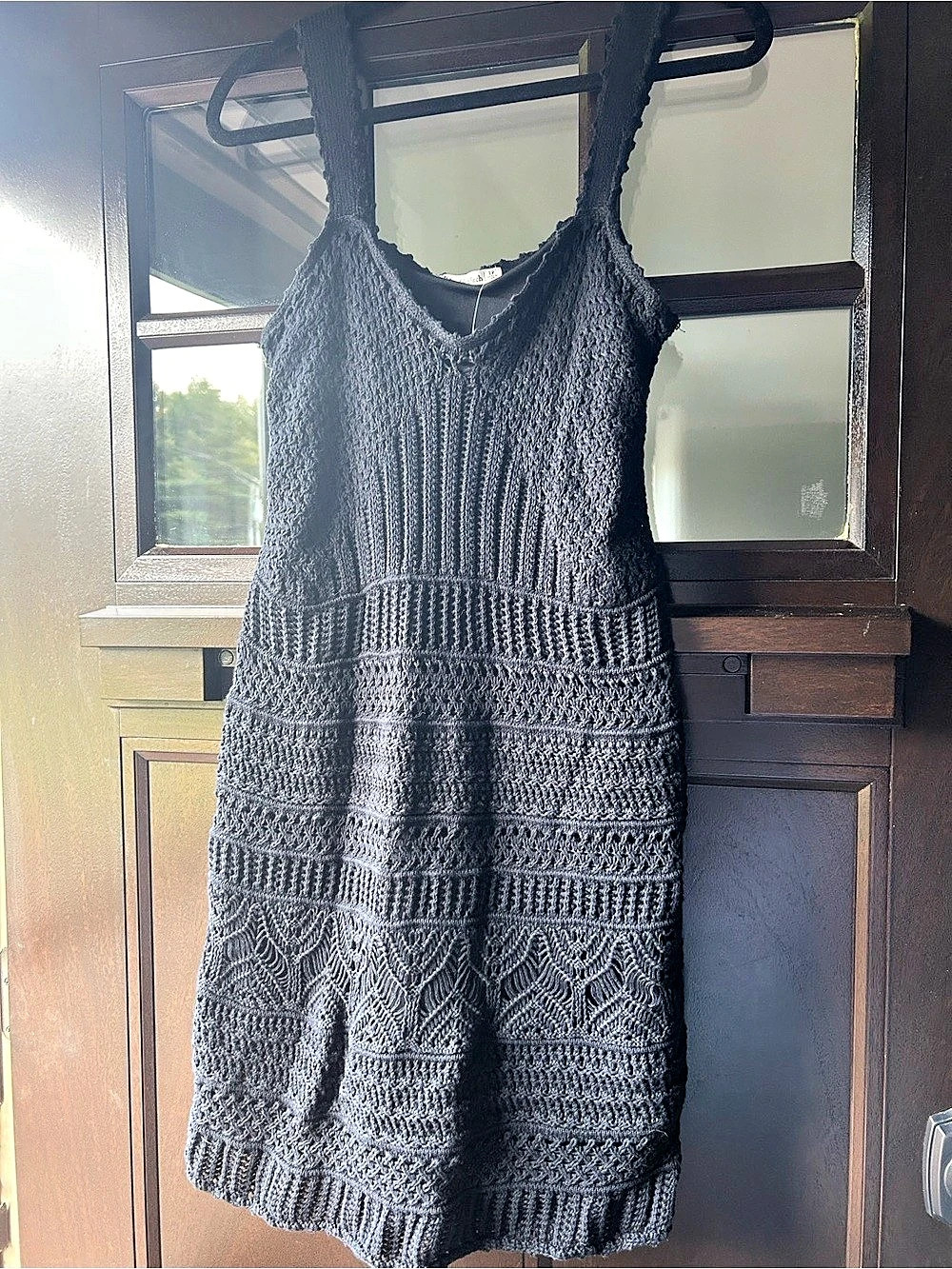 Abercrombie & Fitch Black Knit Mini Dress Size Petite Large NWT